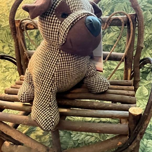 1896-CTT Huntington Home “Brown Checked Dog”Woodland Critter - Picture 7 of 8